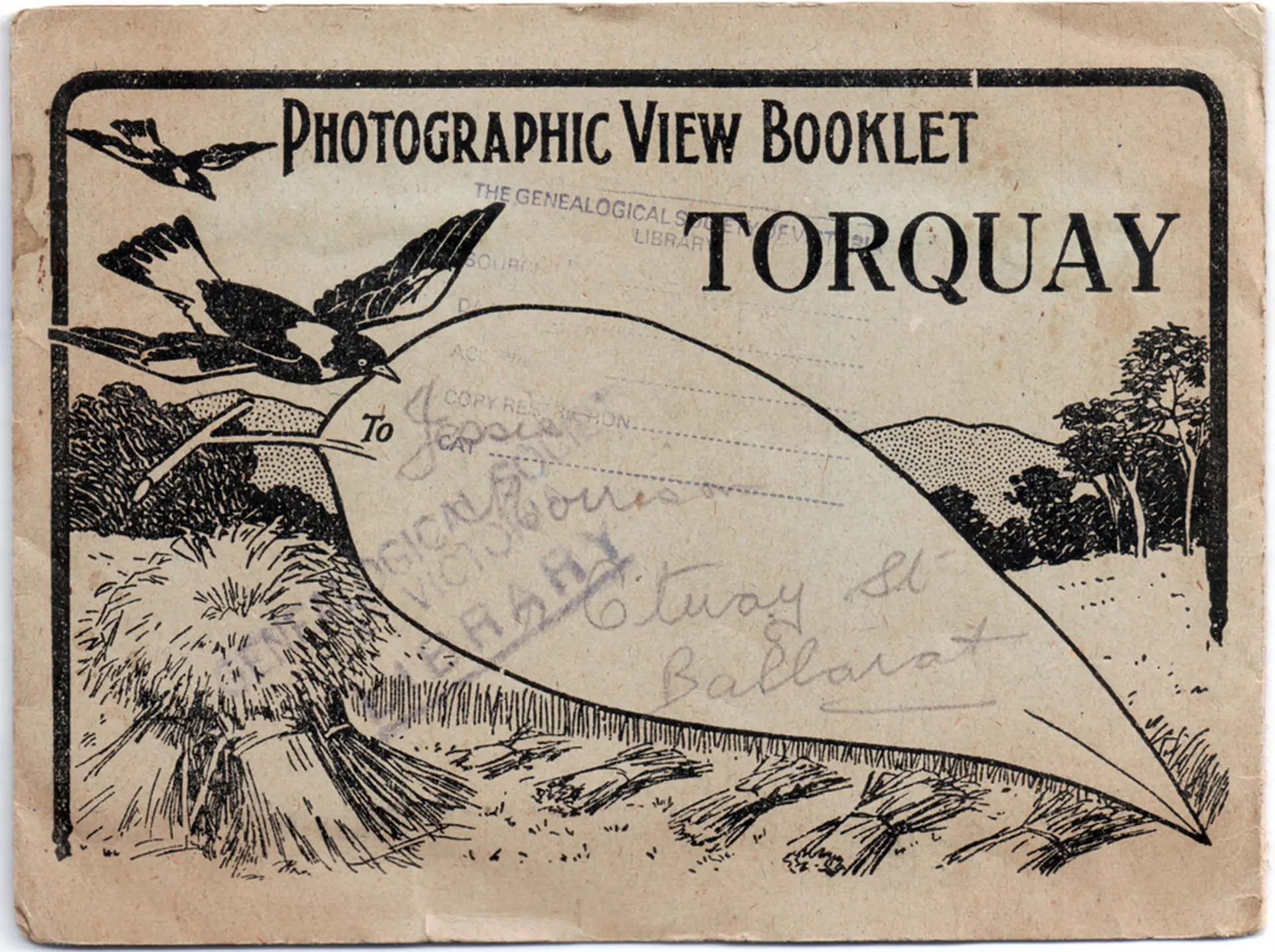 Photographic booklet cover